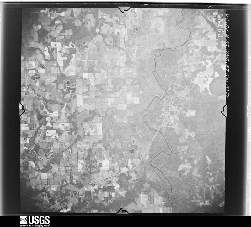 U.S. Geological Survey aerial photograph, 1950-11-27, scale 1:59000