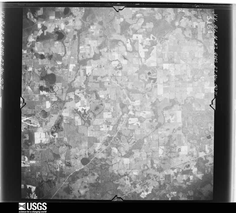 U.S. Geological Survey aerial photograph, 1950-11-27, scale 1:59000