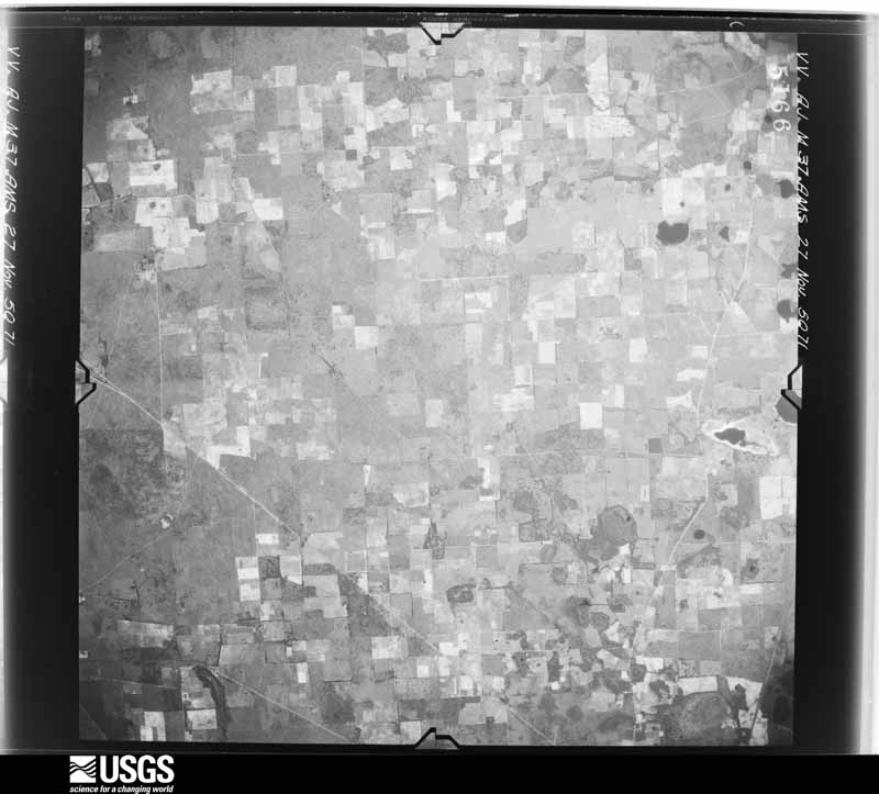 U.S. Geological Survey aerial photograph, 1950-11-27, scale 1:59000
