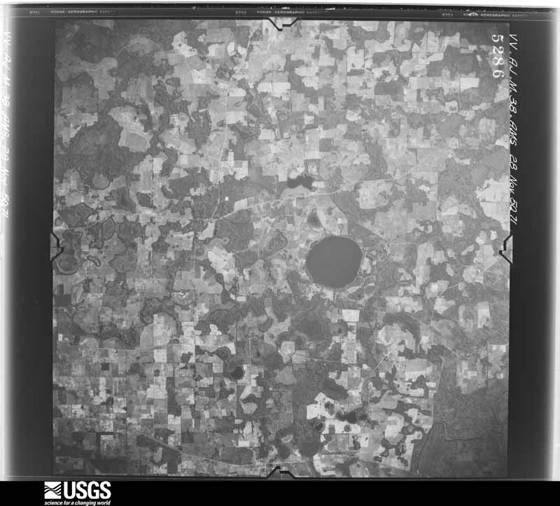 U.S. Geological Survey aerial photograph, 1950-11-28, scale 1:60000