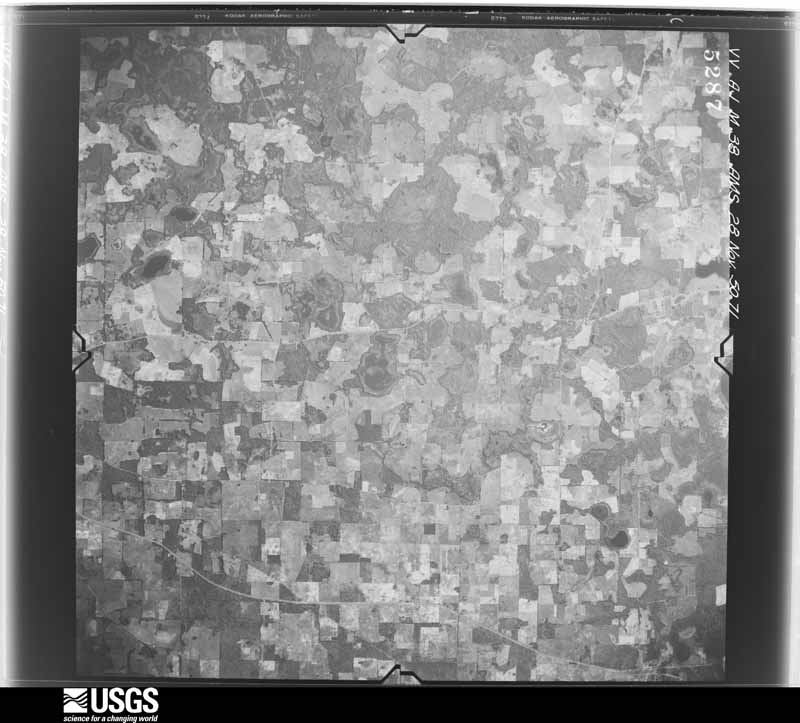 U.S. Geological Survey aerial photograph, 1950-11-28, scale 1:60000