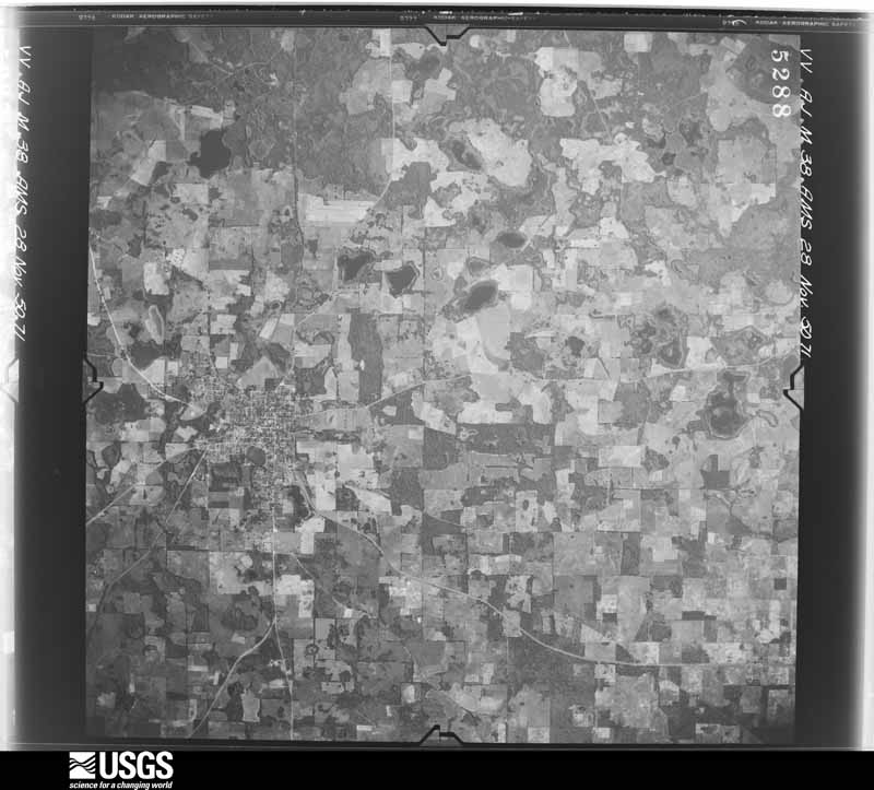 U.S. Geological Survey aerial photograph, 1950-11-28, scale 1:60000