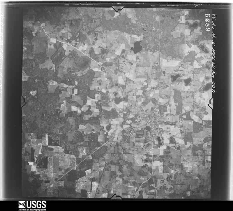 U.S. Geological Survey aerial photograph, 1950-11-28, scale 1:60000