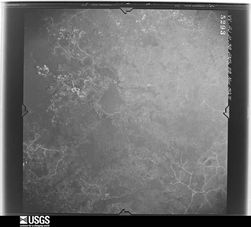 U.S. Geological Survey aerial photograph, 1950-11-28, scale 1:60000