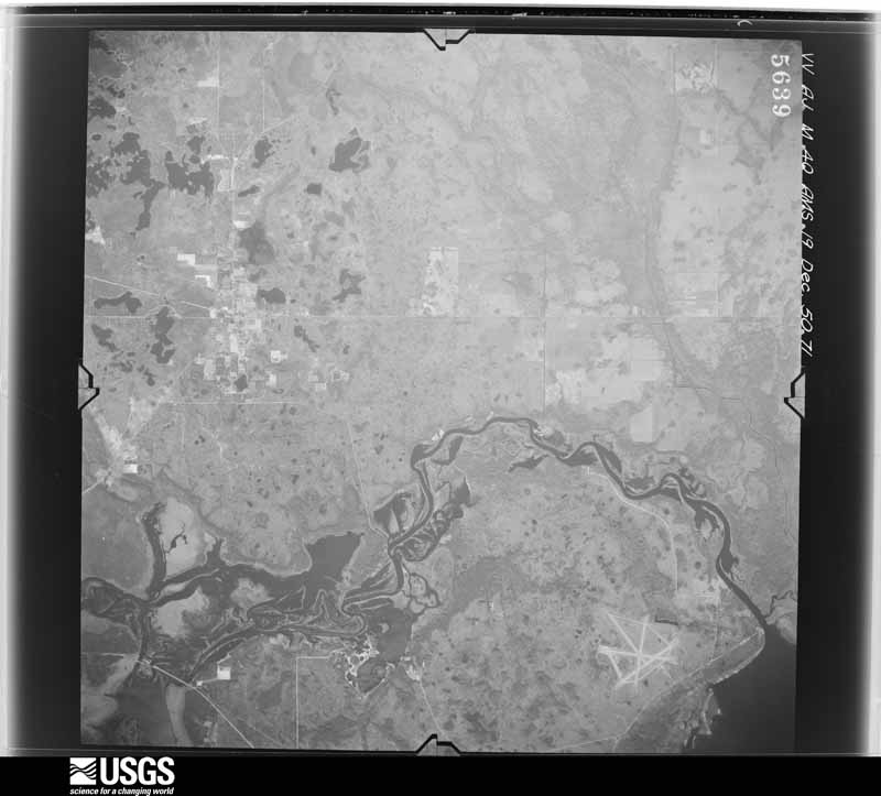 U.S. Geological Survey aerial photograph, 1950-12-19, scale 1:60000