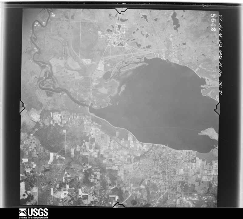 U.S. Geological Survey aerial photograph, 1950-12-19, scale 1:60000