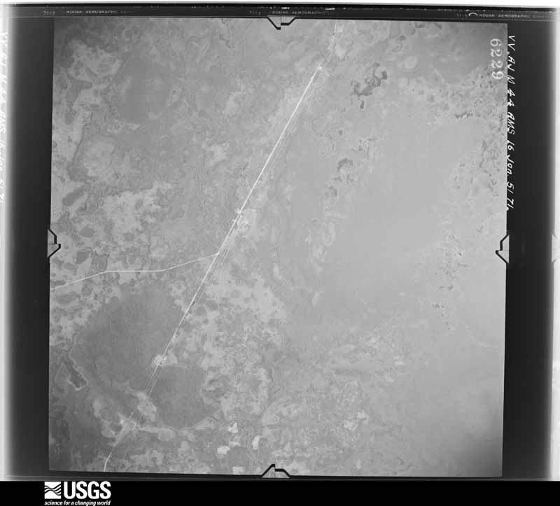 U.S. Geological Survey aerial photograph, 1951-01-16, scale 1:59000