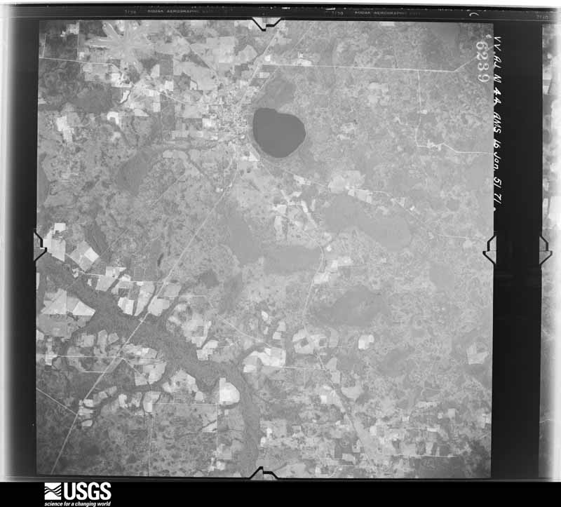 U.S. Geological Survey aerial photograph, 1951-01-16, scale 1:59000