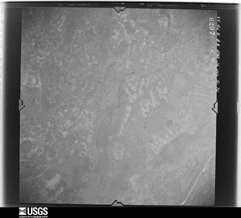 U.S. Geological Survey aerial photograph, 1951-01-16, scale 1:59000