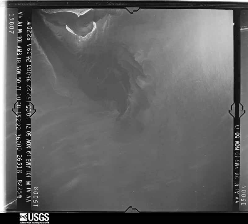 U.S. Geological Survey aerial photograph, 1950-11-19, scale 1:60000