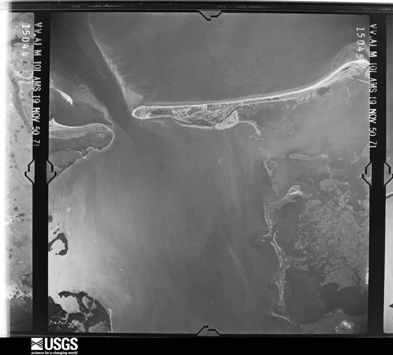 U.S. Geological Survey aerial photograph, 1950-11-19, scale 1:60000