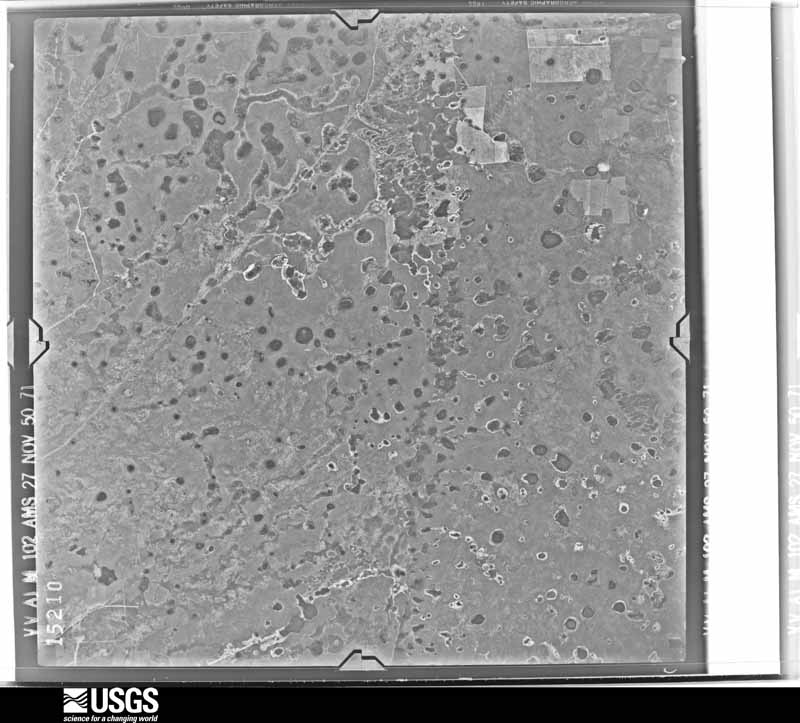 U.S. Geological Survey aerial photograph, 1950-11-27, scale 1:60000