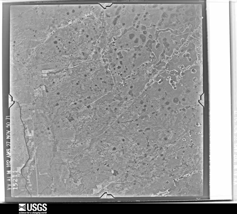 U.S. Geological Survey aerial photograph, 1950-11-27, scale 1:60000
