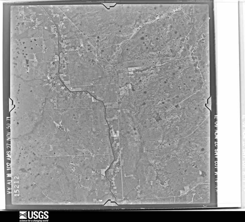 U.S. Geological Survey aerial photograph, 1950-11-27, scale 1:60000