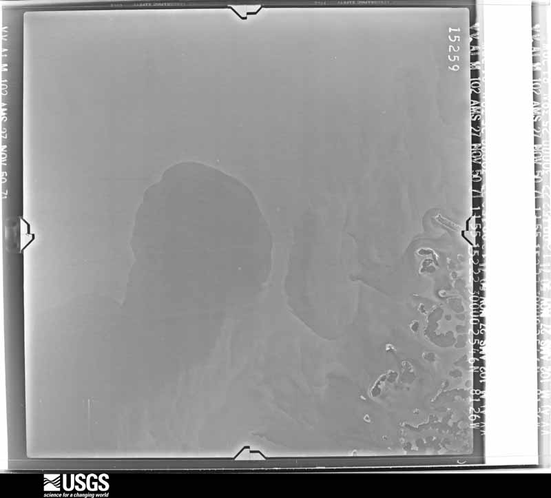 U.S. Geological Survey aerial photograph, 1950-11-27, scale 1:60000