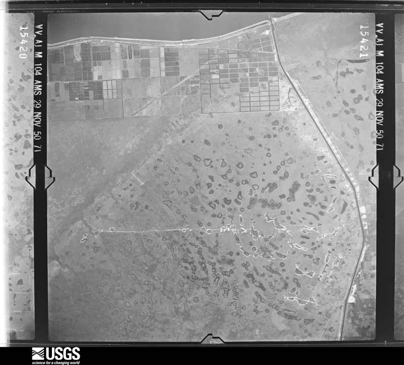 U.S. Geological Survey aerial photograph, 1950-11-29, scale 1:57000