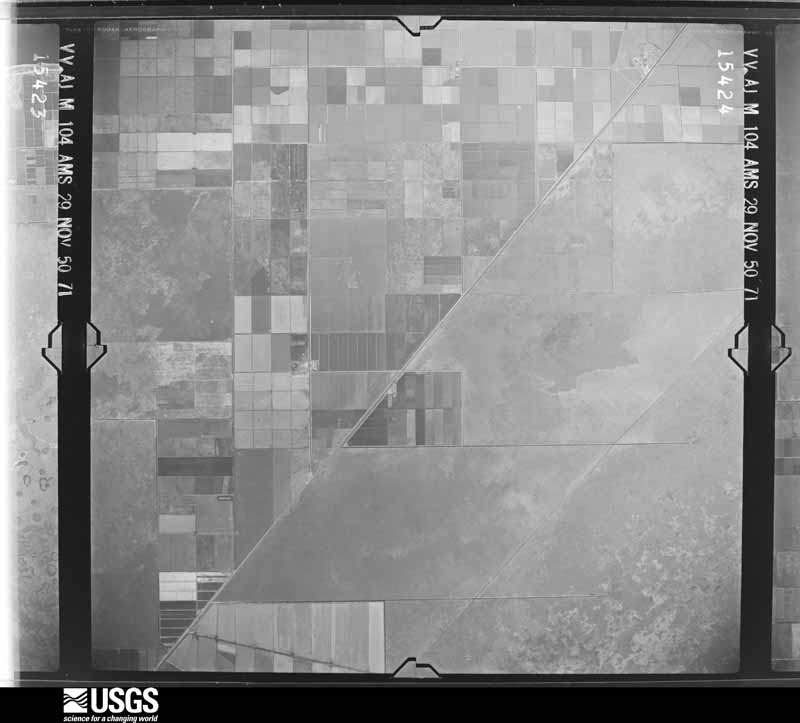 U.S. Geological Survey aerial photograph, 1950-11-29, scale 1:57000