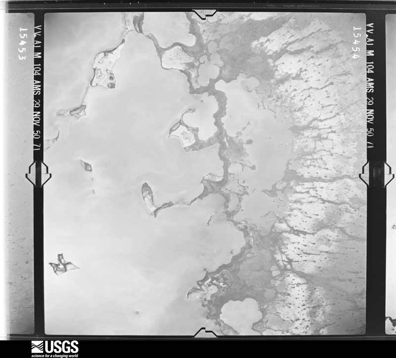 U.S. Geological Survey aerial photograph, 1950-11-29, scale 1:57000