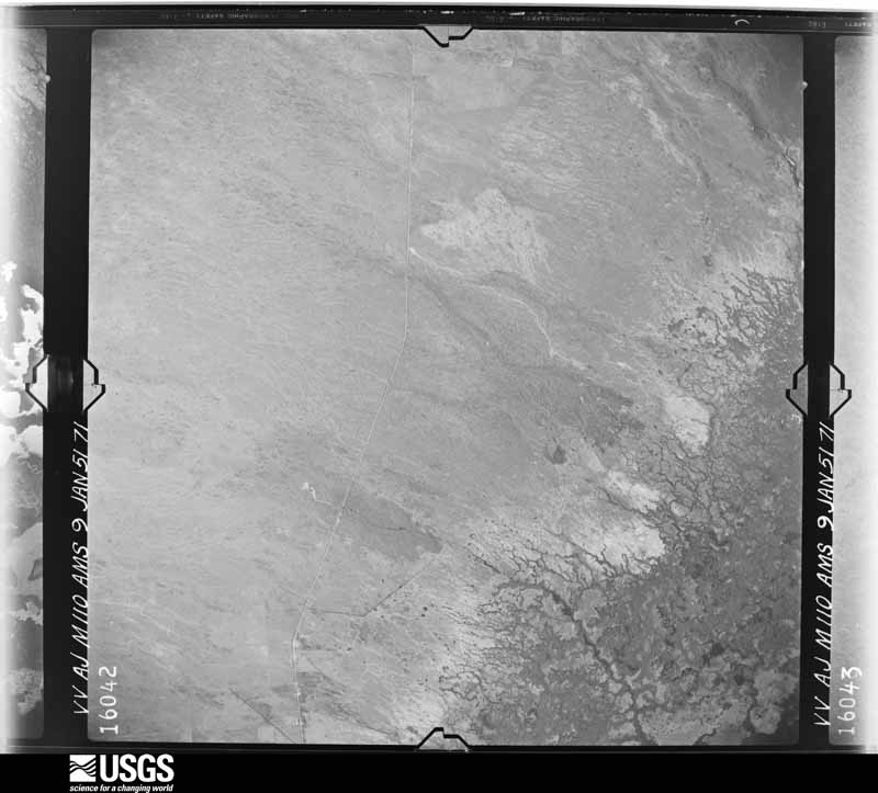 U.S. Geological Survey aerial photograph, 1951-01-09, scale 1:60000