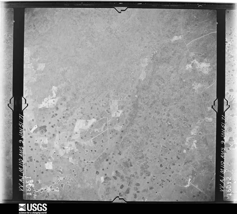 U.S. Geological Survey aerial photograph, 1951-01-09, scale 1:60000
