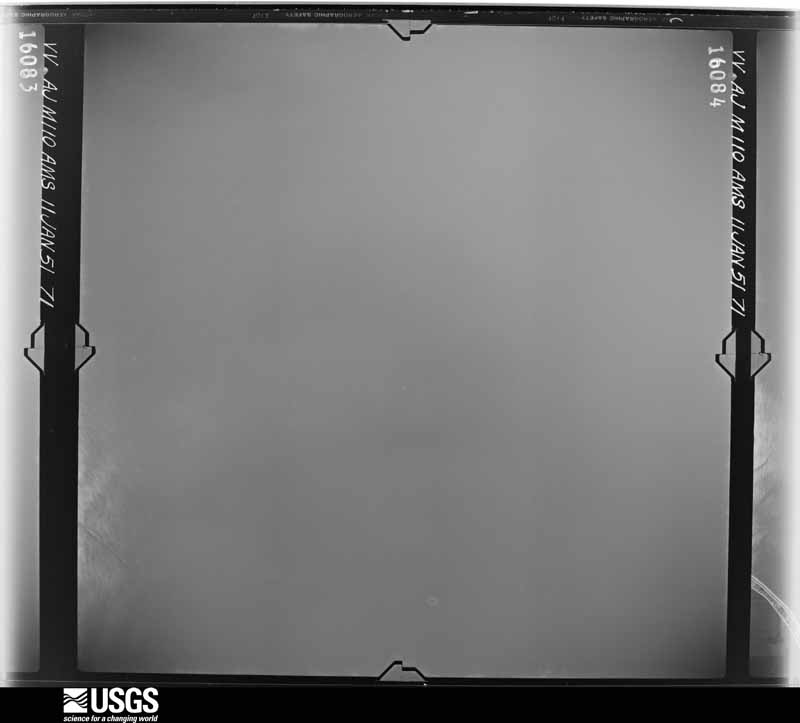 U.S. Geological Survey aerial photograph, 1951-01-11, scale 1:57000