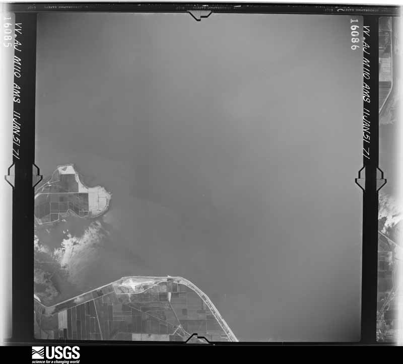 U.S. Geological Survey aerial photograph, 1951-01-11, scale 1:57000