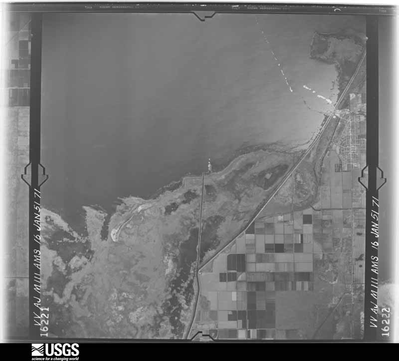U.S. Geological Survey aerial photograph, 1951-01-16, scale 1:60000