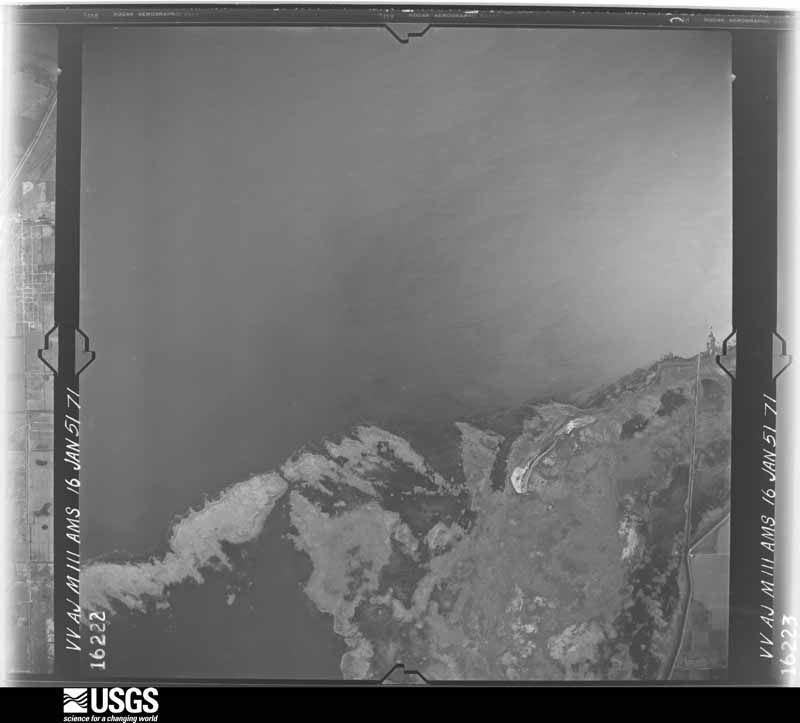 U.S. Geological Survey aerial photograph, 1951-01-16, scale 1:60000
