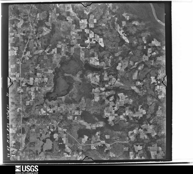 U.S. Geological Survey aerial photograph, 1951-02-12, scale 1:60000