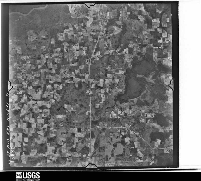 U.S. Geological Survey aerial photograph, 1951-02-12, scale 1:60000