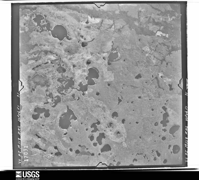 U.S. Geological Survey aerial photograph, 1951-02-22, scale 1:60000