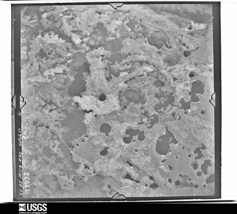 U.S. Geological Survey aerial photograph, 1951-02-22, scale 1:60000
