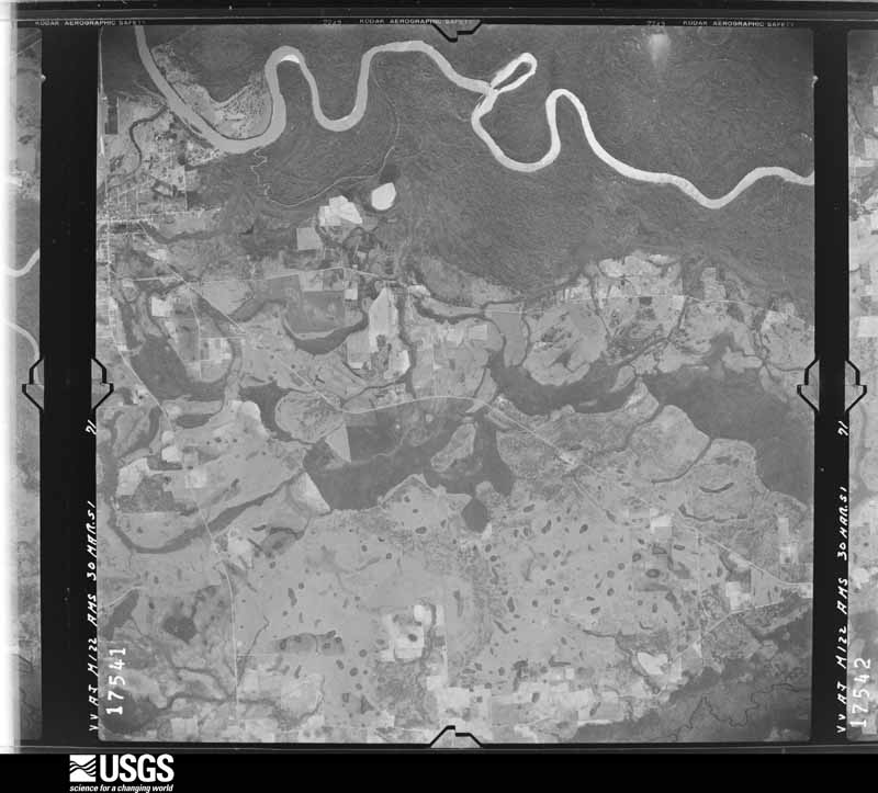 U.S. Geological Survey aerial photograph, 1951-03-30, scale 1:60000