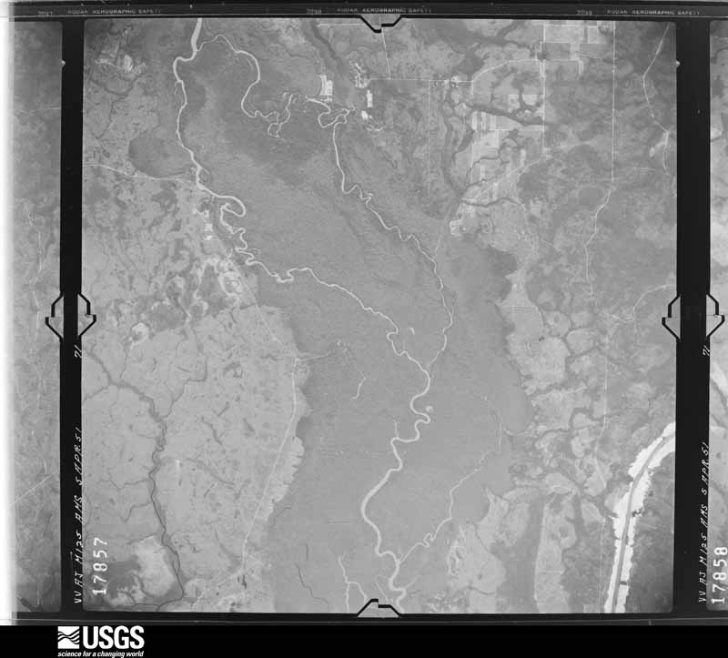 U.S. Geological Survey aerial photograph, 1951-04-05, scale 1:57000