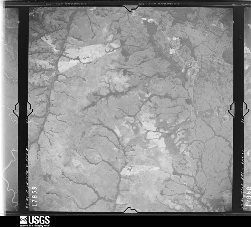 U.S. Geological Survey aerial photograph, 1951-04-05, scale 1:57000