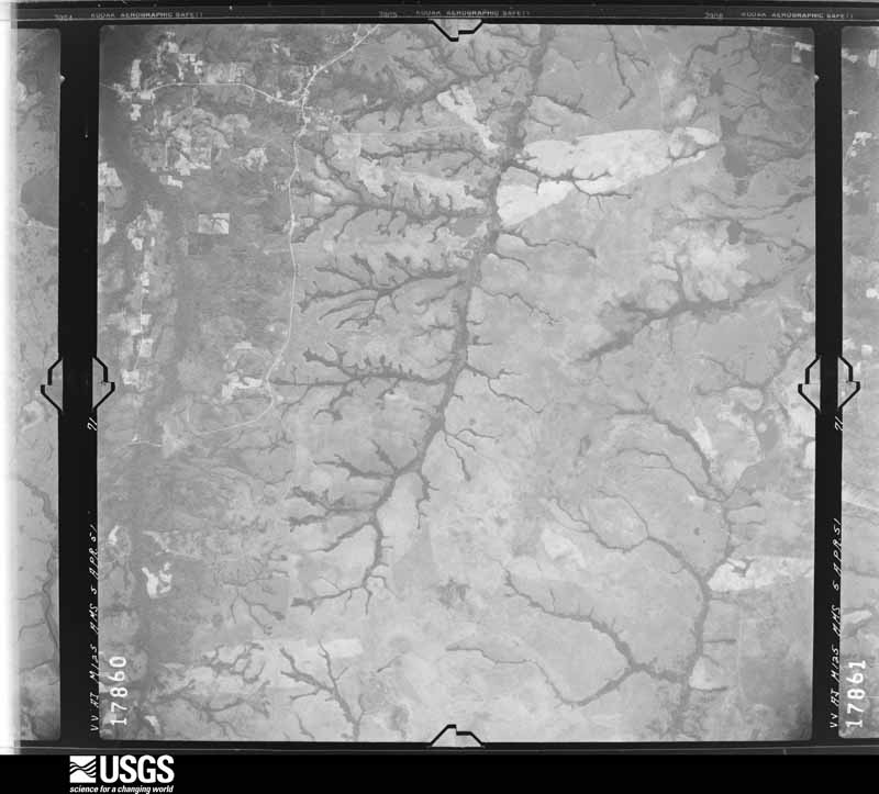U.S. Geological Survey aerial photograph, 1951-04-05, scale 1:57000