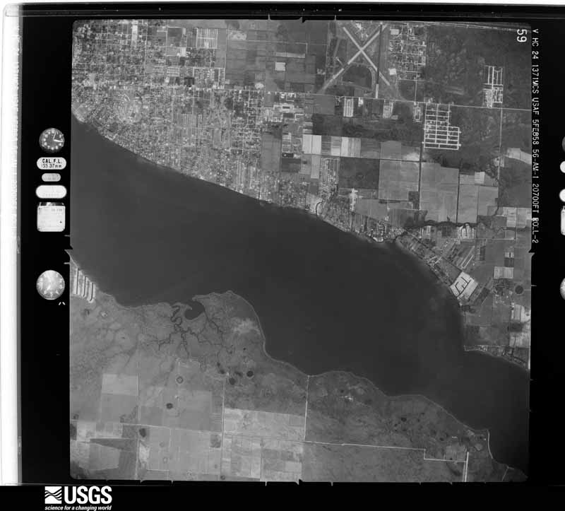 U.S. Geological Survey aerial photograph, 1958-02-05, scale 1:41112