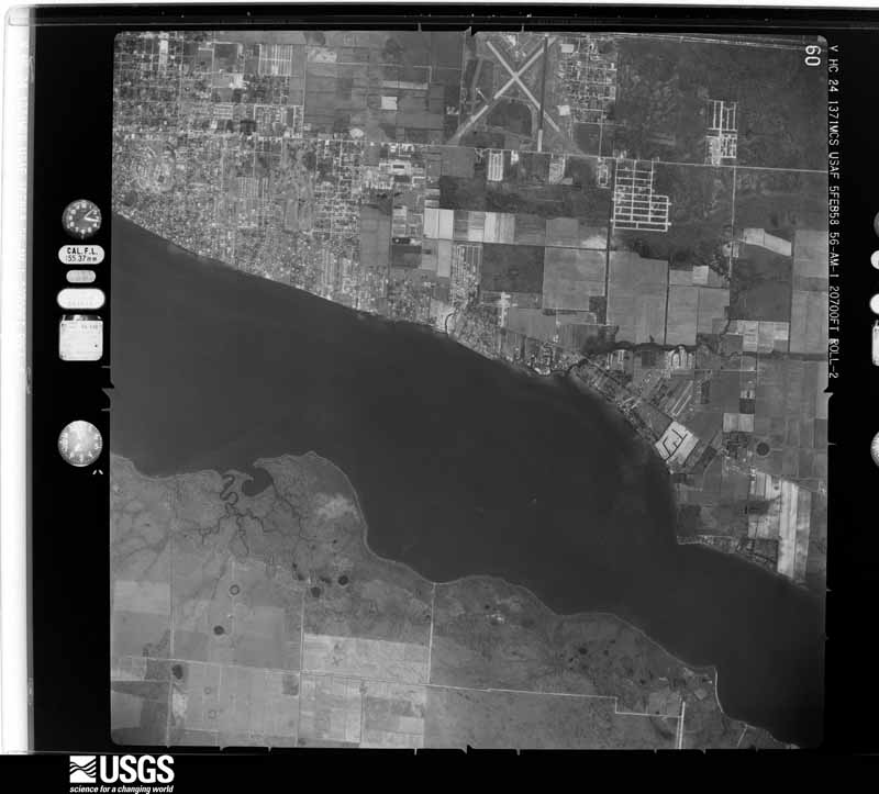 U.S. Geological Survey aerial photograph, 1958-02-05, scale 1:41112