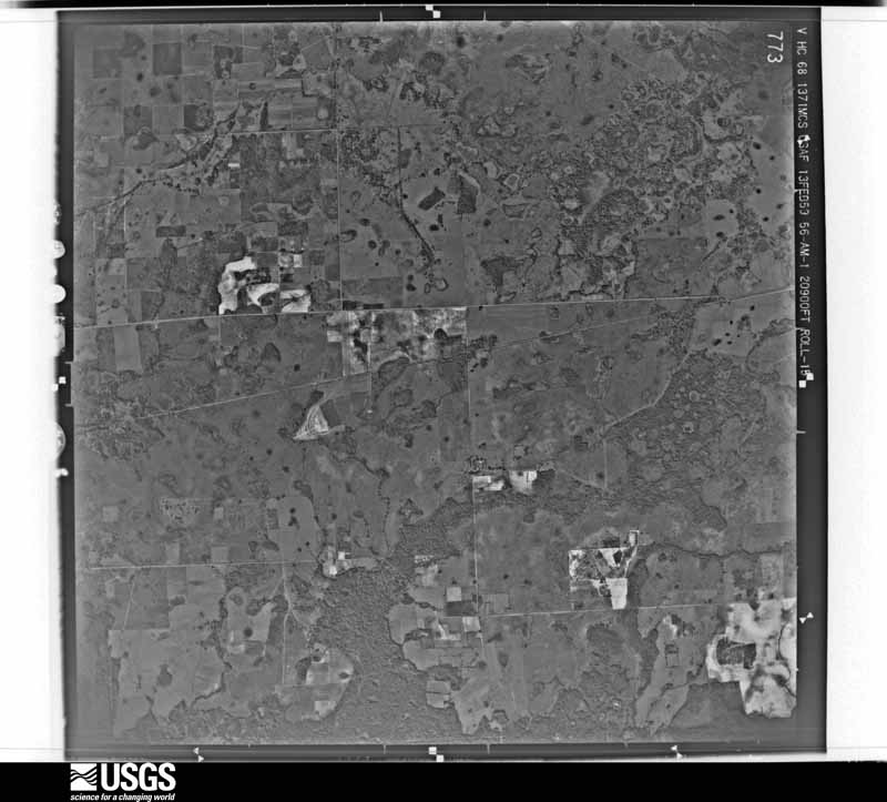 U.S. Geological Survey aerial photograph, 1959-02-13, scale 1:47507