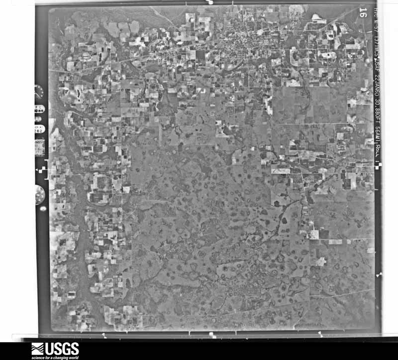 U.S. Geological Survey aerial photograph, 1960-01-22, scale 1:61445
