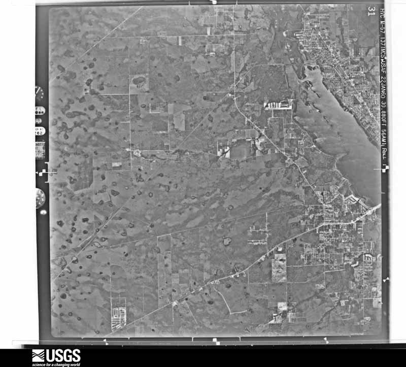 U.S. Geological Survey aerial photograph, 1960-01-22, scale 1:60481