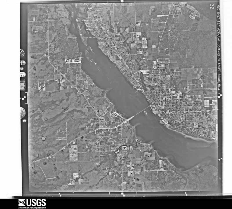 U.S. Geological Survey aerial photograph, 1960-01-22, scale 1:60481