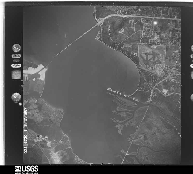 U.S. Geological Survey aerial photograph, 1967-03-17, scale 1:42973