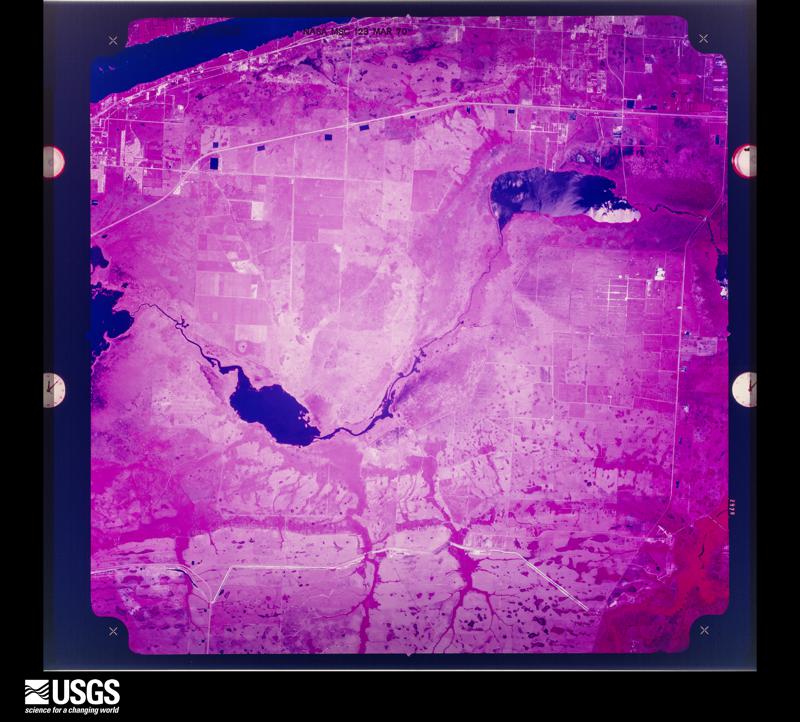 U.S. Geological Survey aerial photograph, 1970-03-24, scale 1:124664