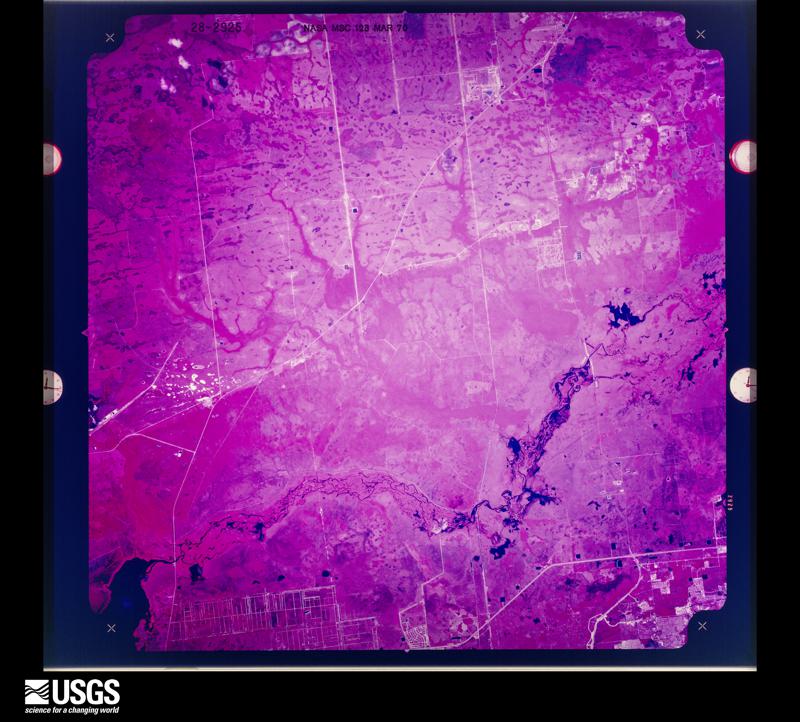U.S. Geological Survey aerial photograph, 1970-03-24, scale 1:123439
