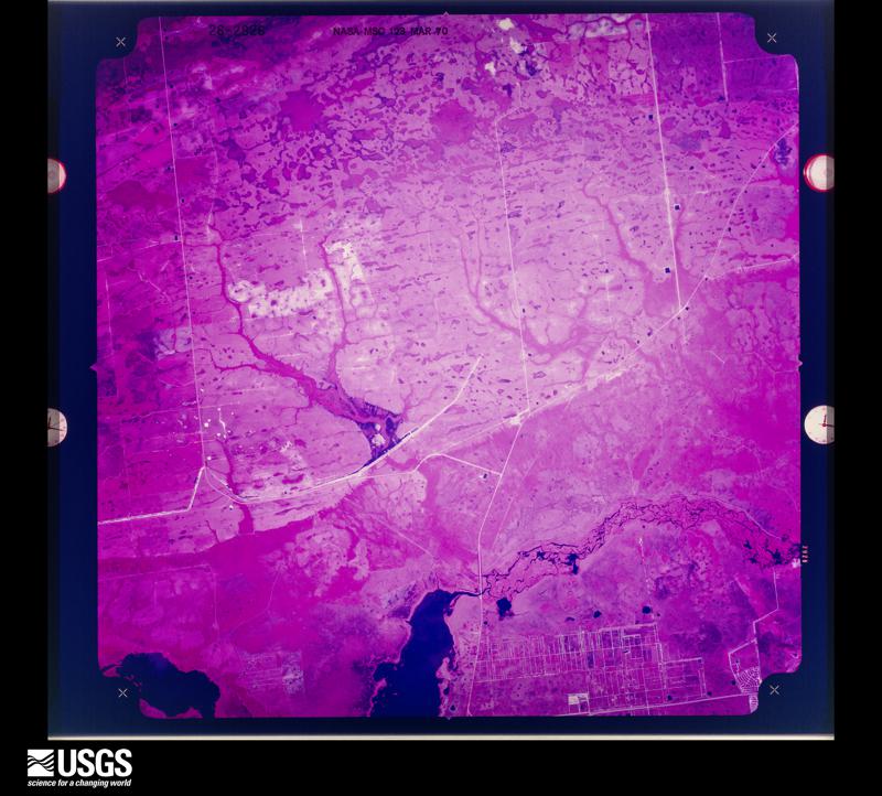 U.S. Geological Survey aerial photograph, 1970-03-24, scale 1:123439