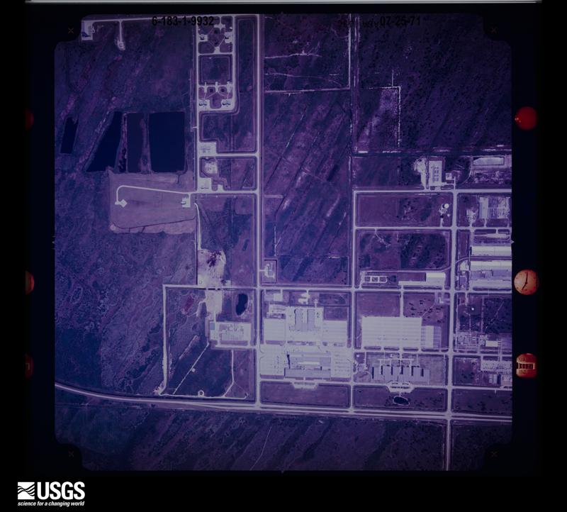 U.S. Geological Survey aerial photograph, 1971-07-25, scale 1:9980