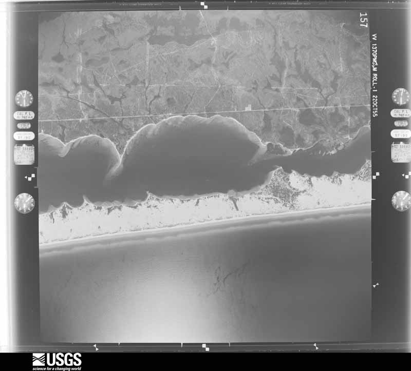 U.S. Geological Survey aerial photograph, 1955-10-23, scale 1:30000
