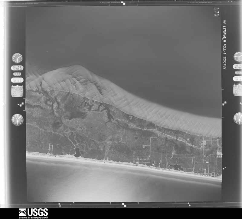U.S. Geological Survey aerial photograph, 1955-10-23, scale 1:30000