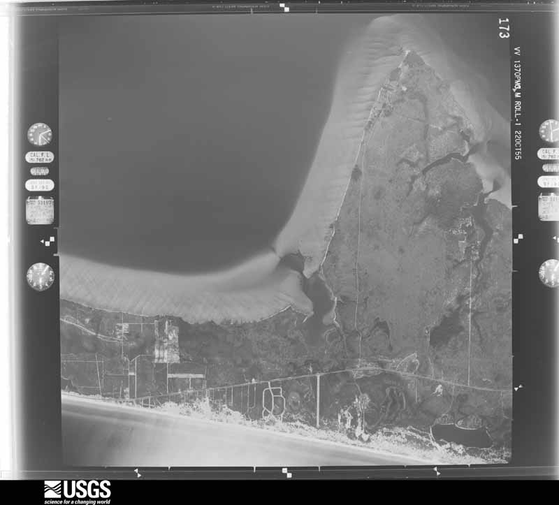 U.S. Geological Survey aerial photograph, 1955-10-23, scale 1:30000